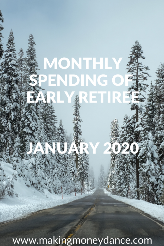 The Monthly Expenses of an Early Retiree - January 2020